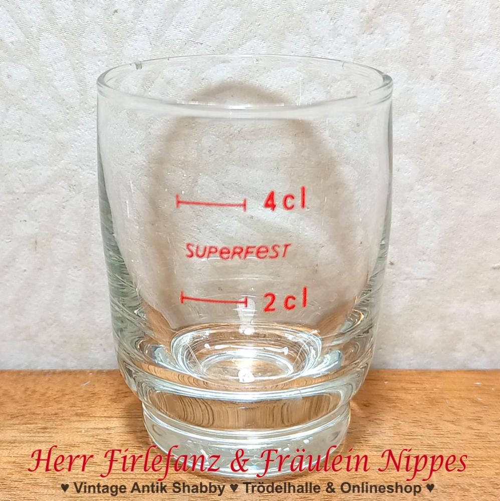 DDR Schnaps Glas Superfest 24ml rot